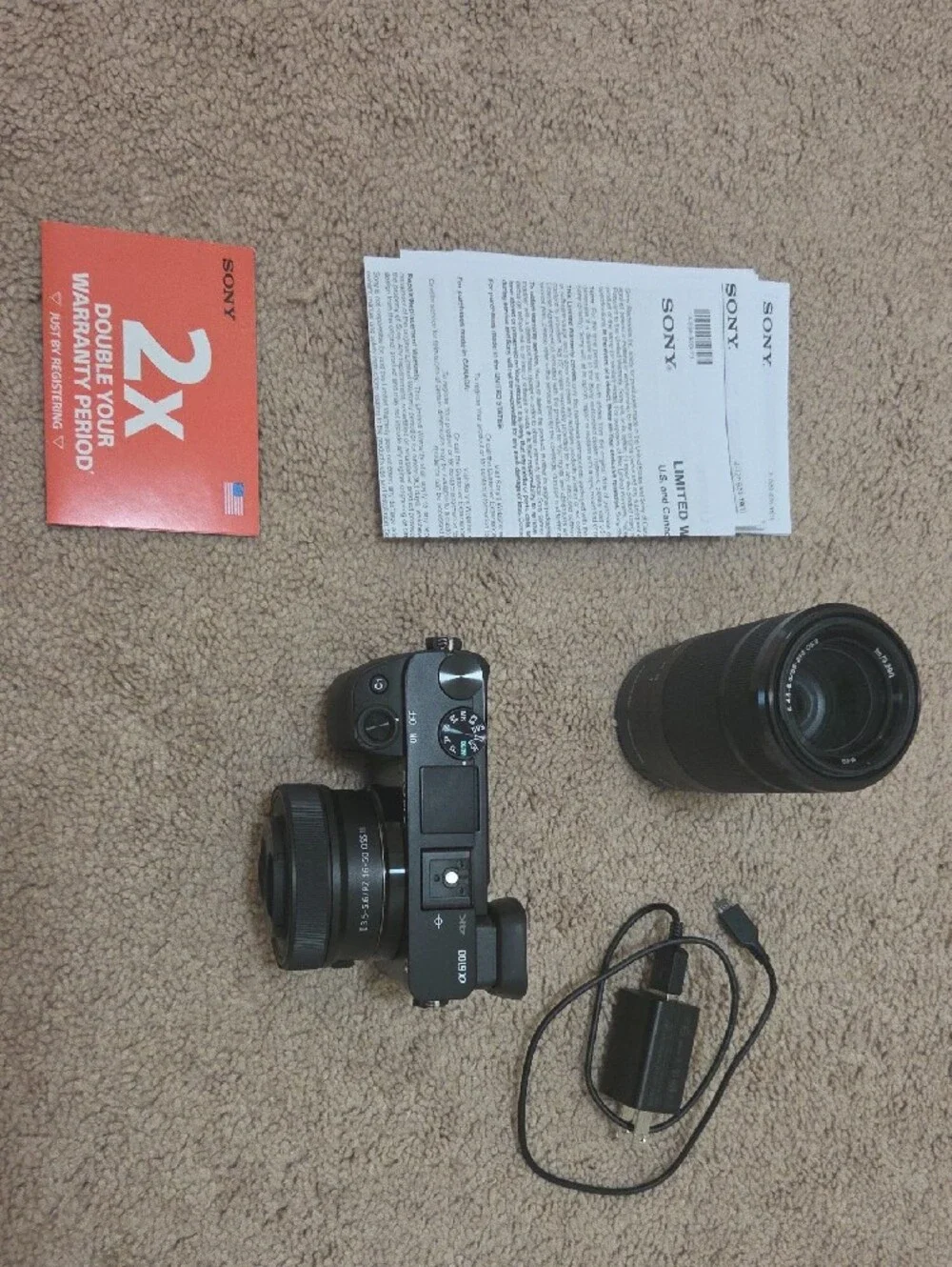 SONY ALPHA A6100 + 2 LENSES